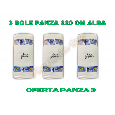 3 Role panza ALBA 90 ml x 220 cm
